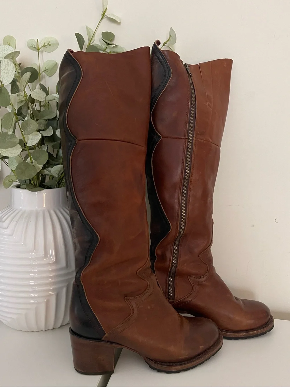 Freebird by Steven Calgary Over the Knee Leather Boots